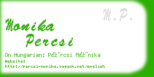 monika percsi business card